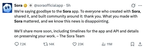 Sora时间线梳理：从颠覆行业到「死亡」的两年