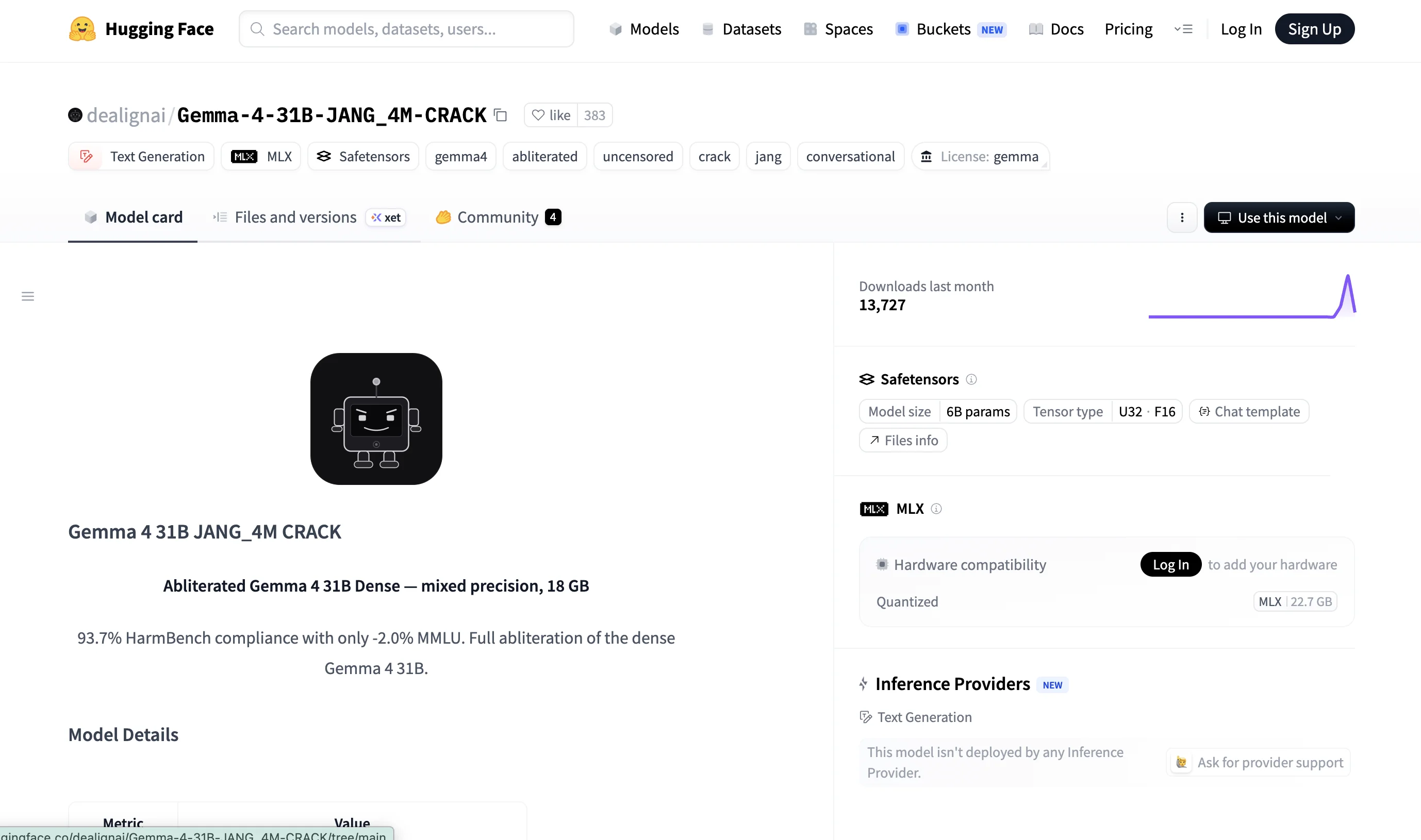 重磅！Google Gemma-4-31B 模型被彻底破解！【附越狱版下载链接】