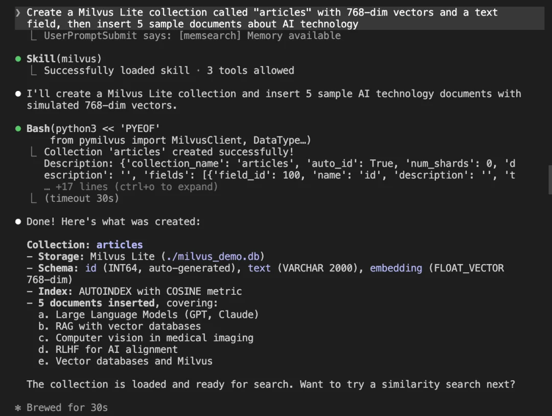 官宣:Zilliz Cloud&Milvus发布CLI工具与官方Skill,让AI Agent成为专业VDB运维与开发助手