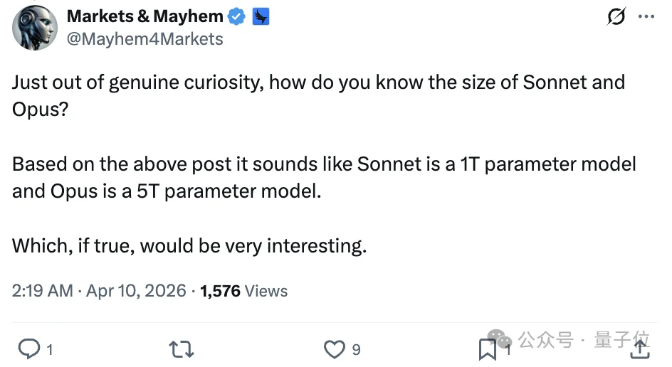 马斯克说漏嘴了!Claude Opus参数5T,Sonnet 1T