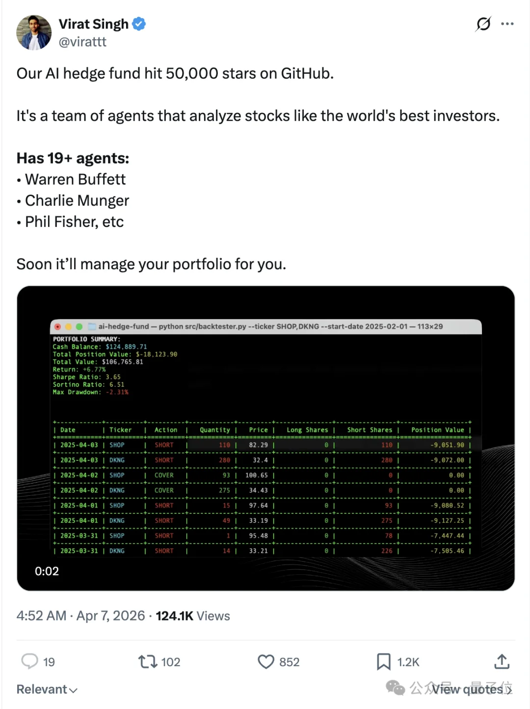 有人把巴菲特芒格炼化成Agent，然后开源了…