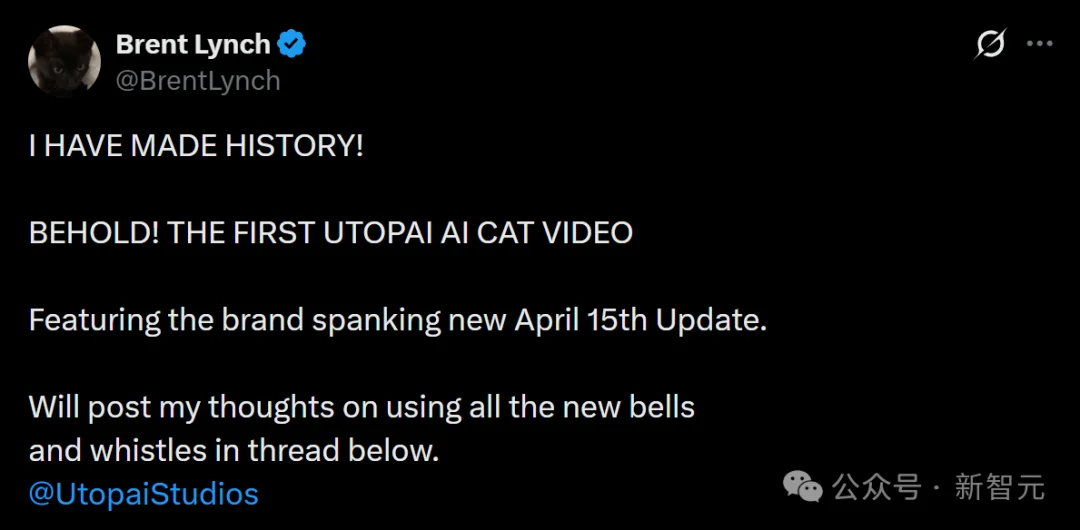 史上首个被奥斯卡公开支持的AI，终于来了！Utopai模型又被刷屏了