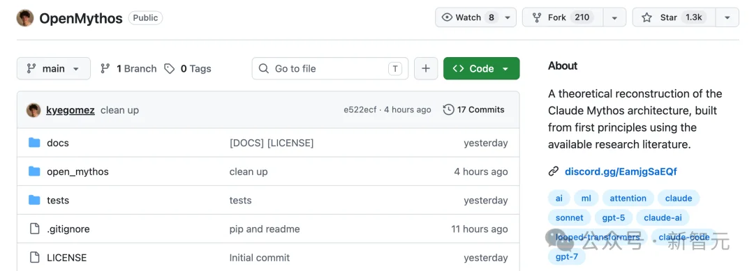 Claude Mythos核心架构开源！22岁天才一人破解，融合DeepSeek思路