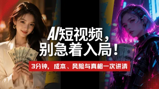 3分钟,AI短视频制作指南与成本全解析