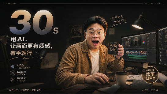 30s用AI一键生成专业级大片